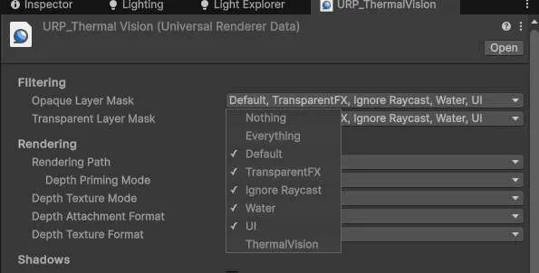 post thermal vision effect layermask
