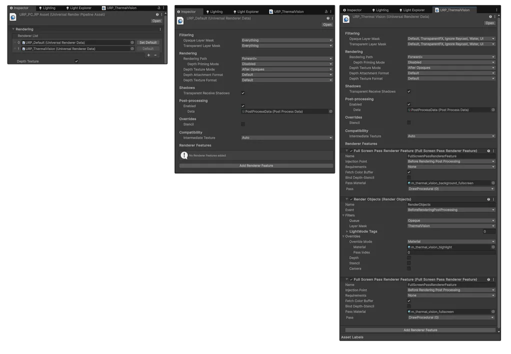 post thermal vision effect renderpipeline